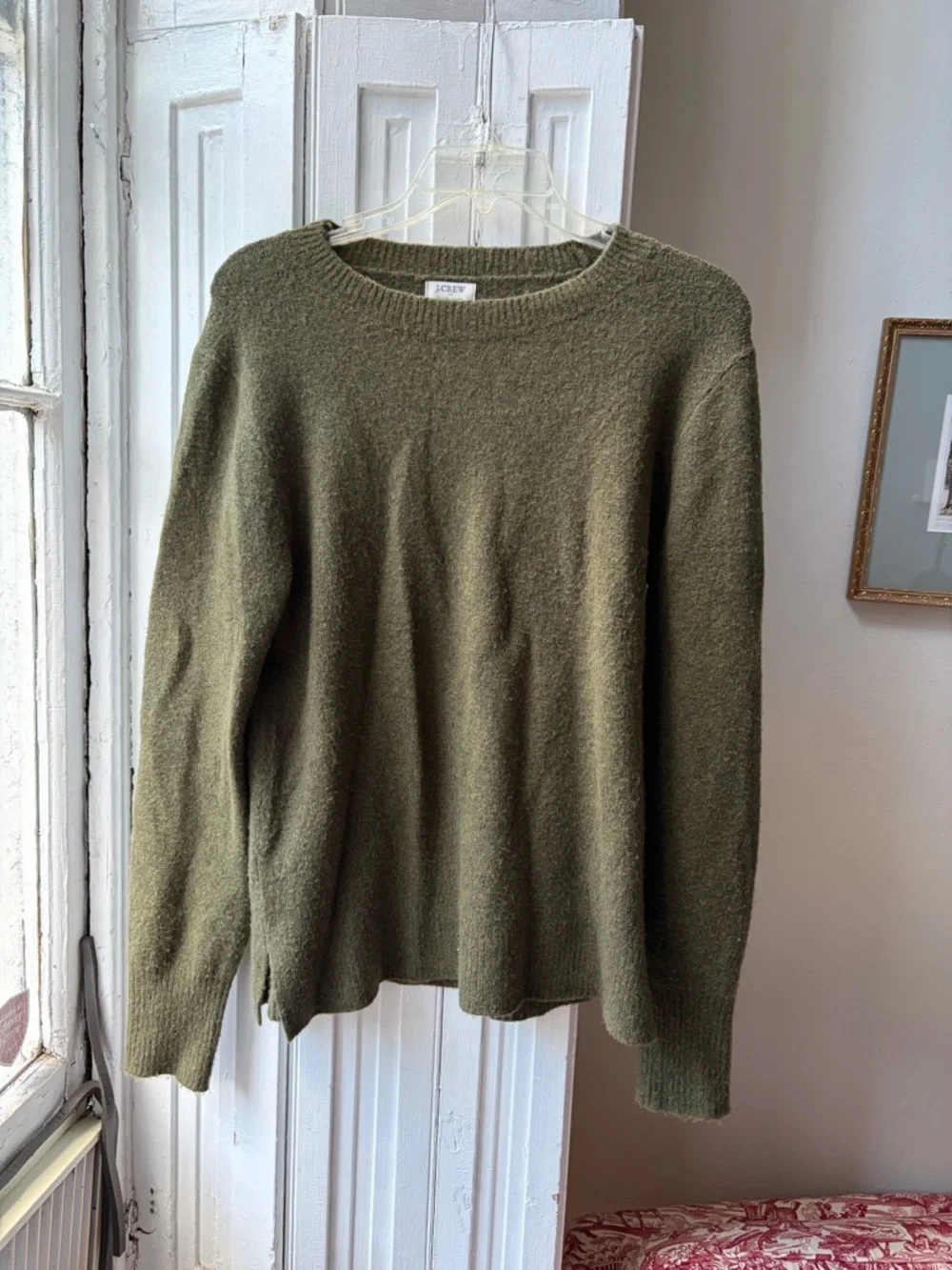 J. Crew Women’s Olive Green Crewneck Sweater